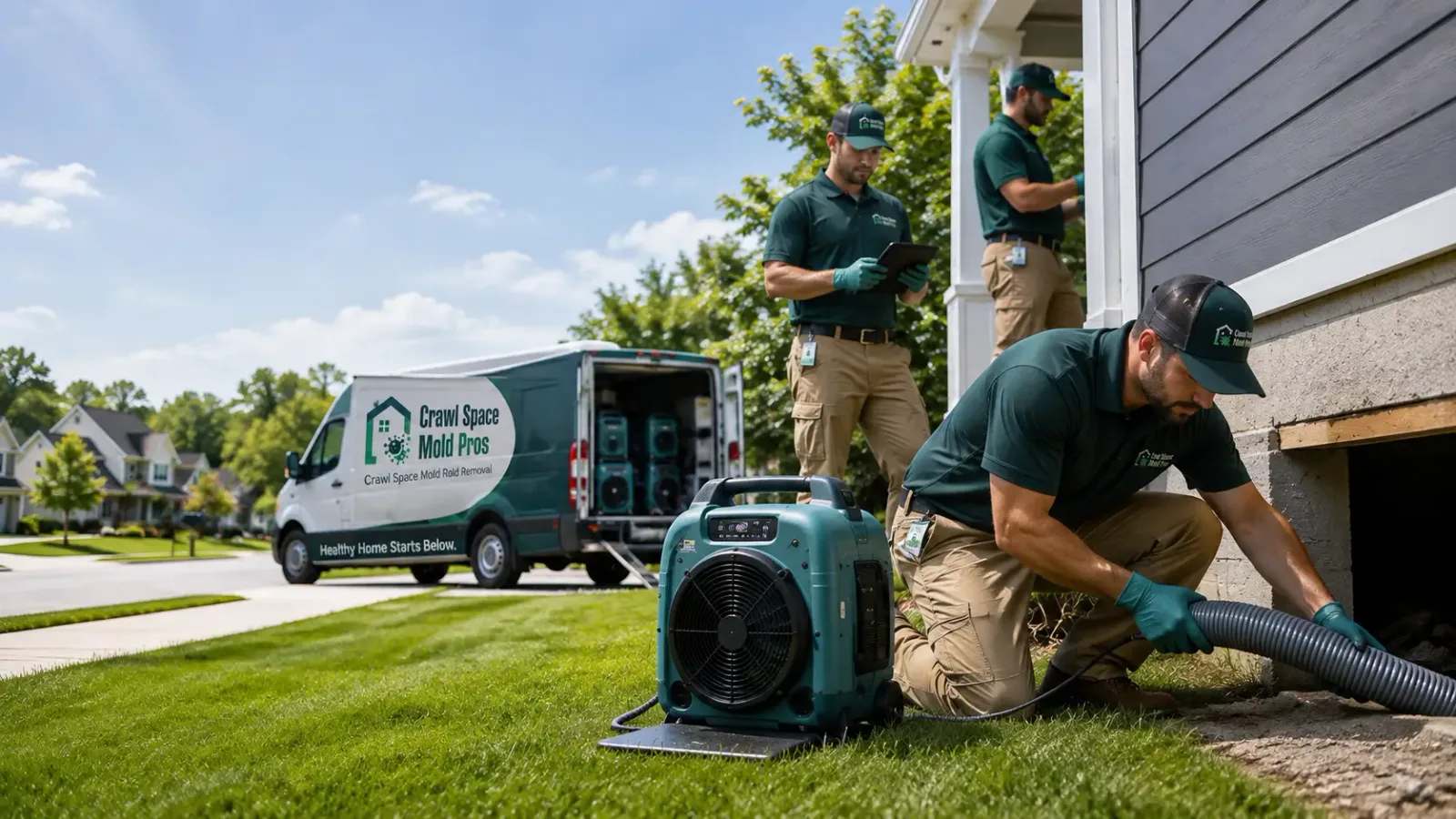 Crawl Space Mold Removal in Tiverton, RI